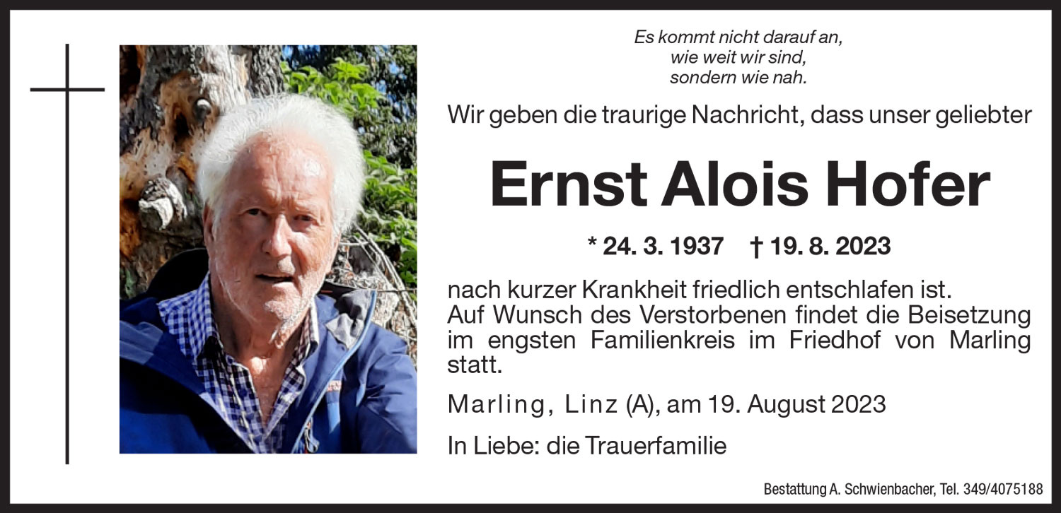 Medien: Ernst Alois Hofer