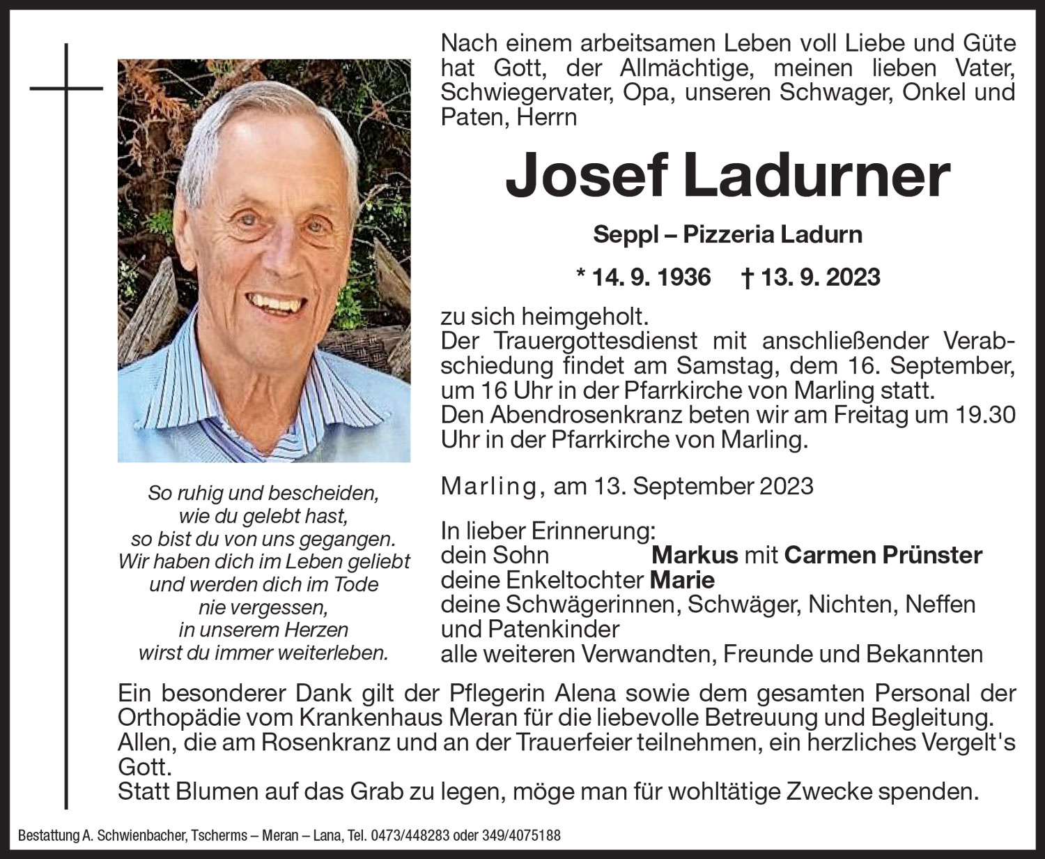Medien: Josef Ladurner