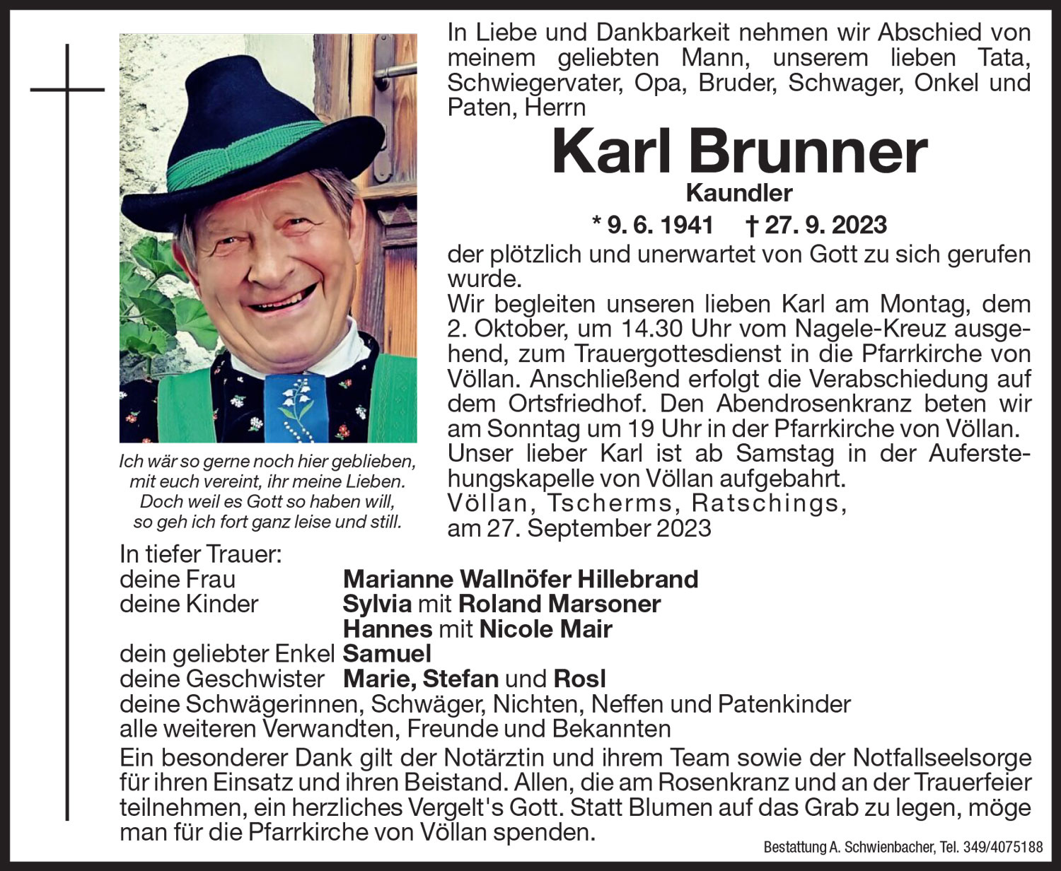 Medien: Karl Brunner