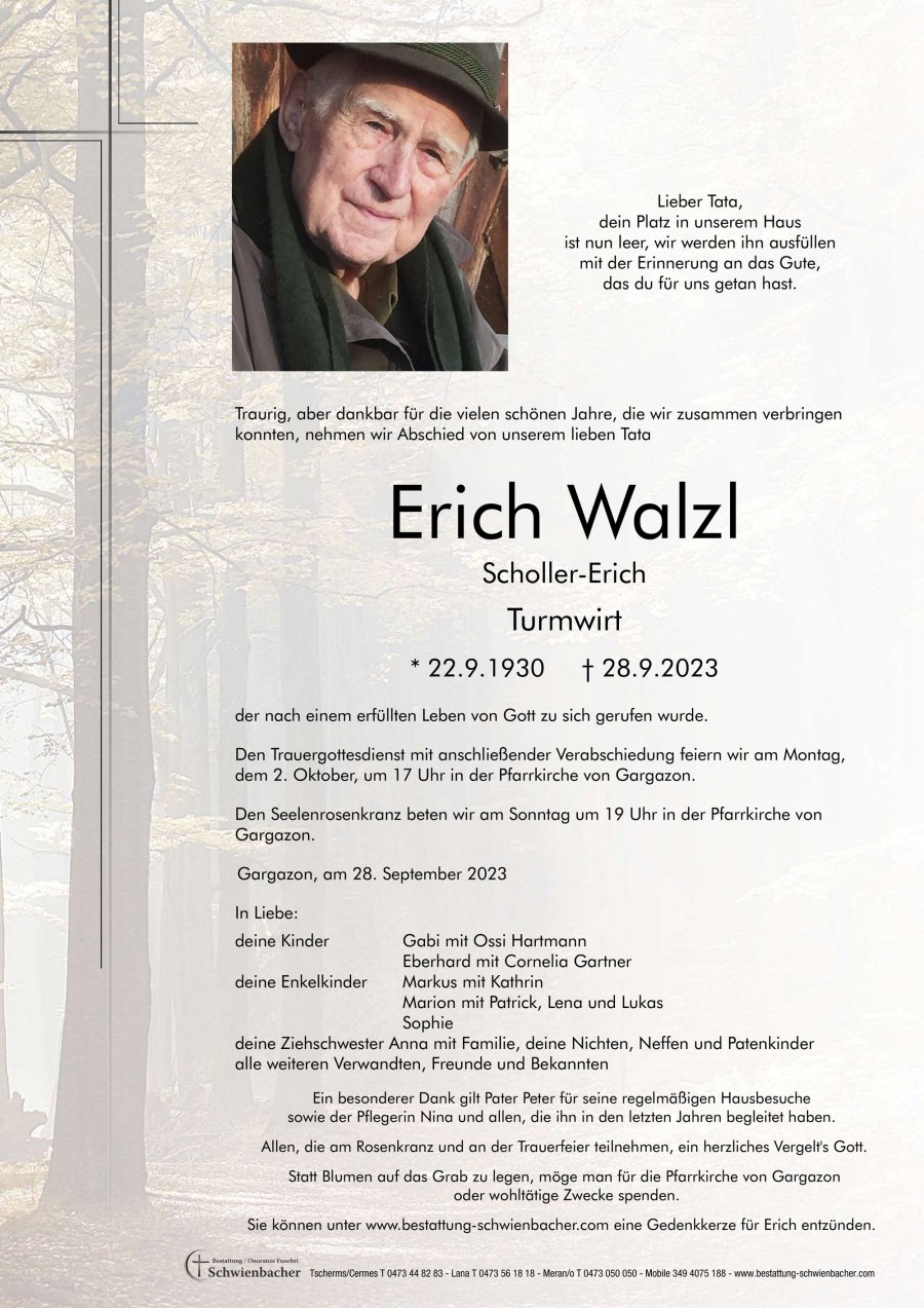 Parte: Erich Walzl