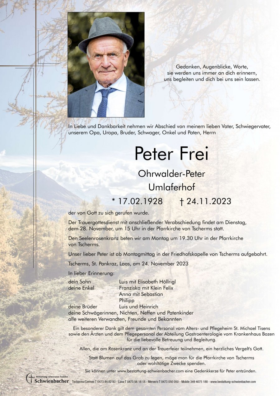 Parte: Peter Frei