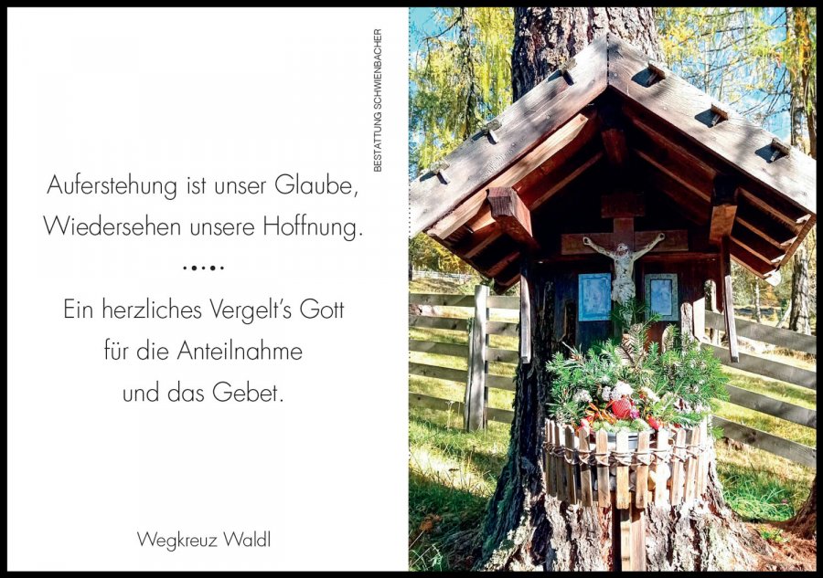 Sterbebild: Josef Mair