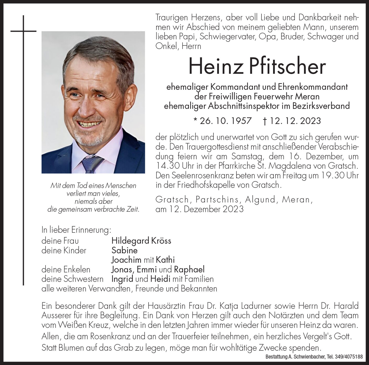 Medien: Heinz Pfitscher