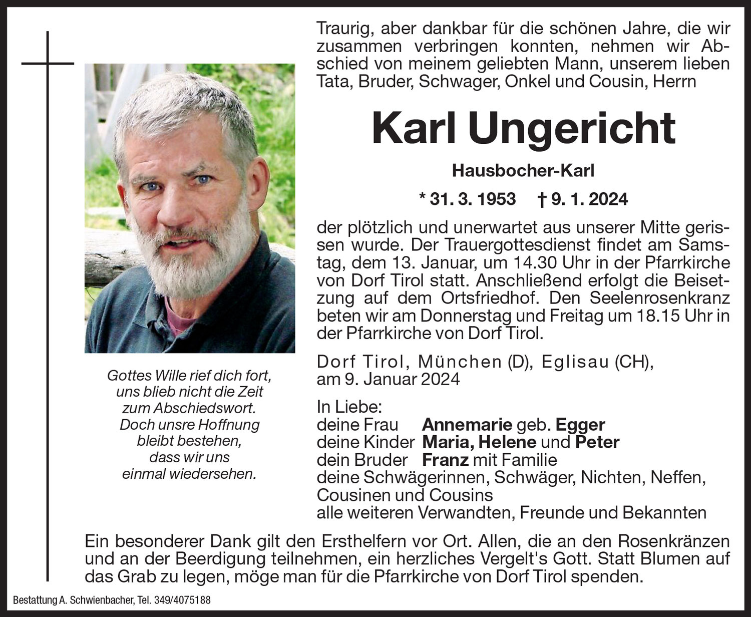 Medien: Karl Ungericht