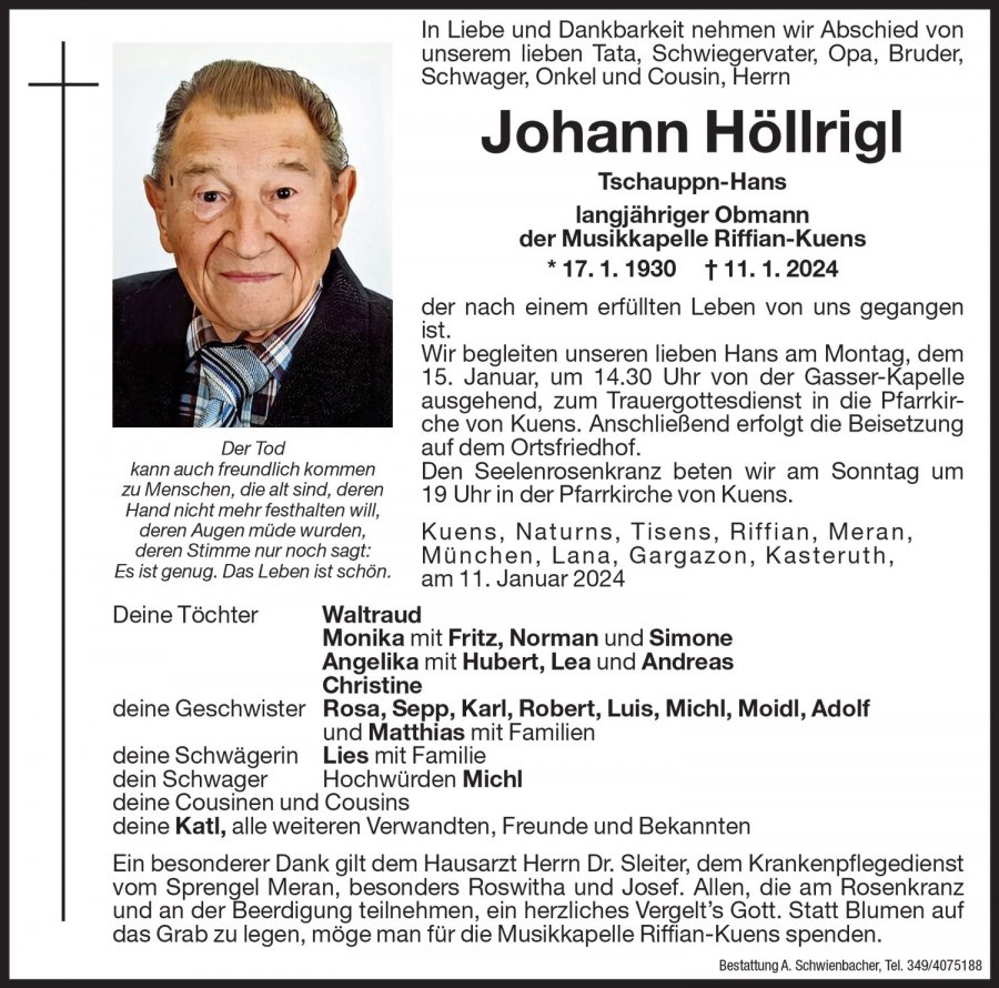 Medien: Johann Höllrigl