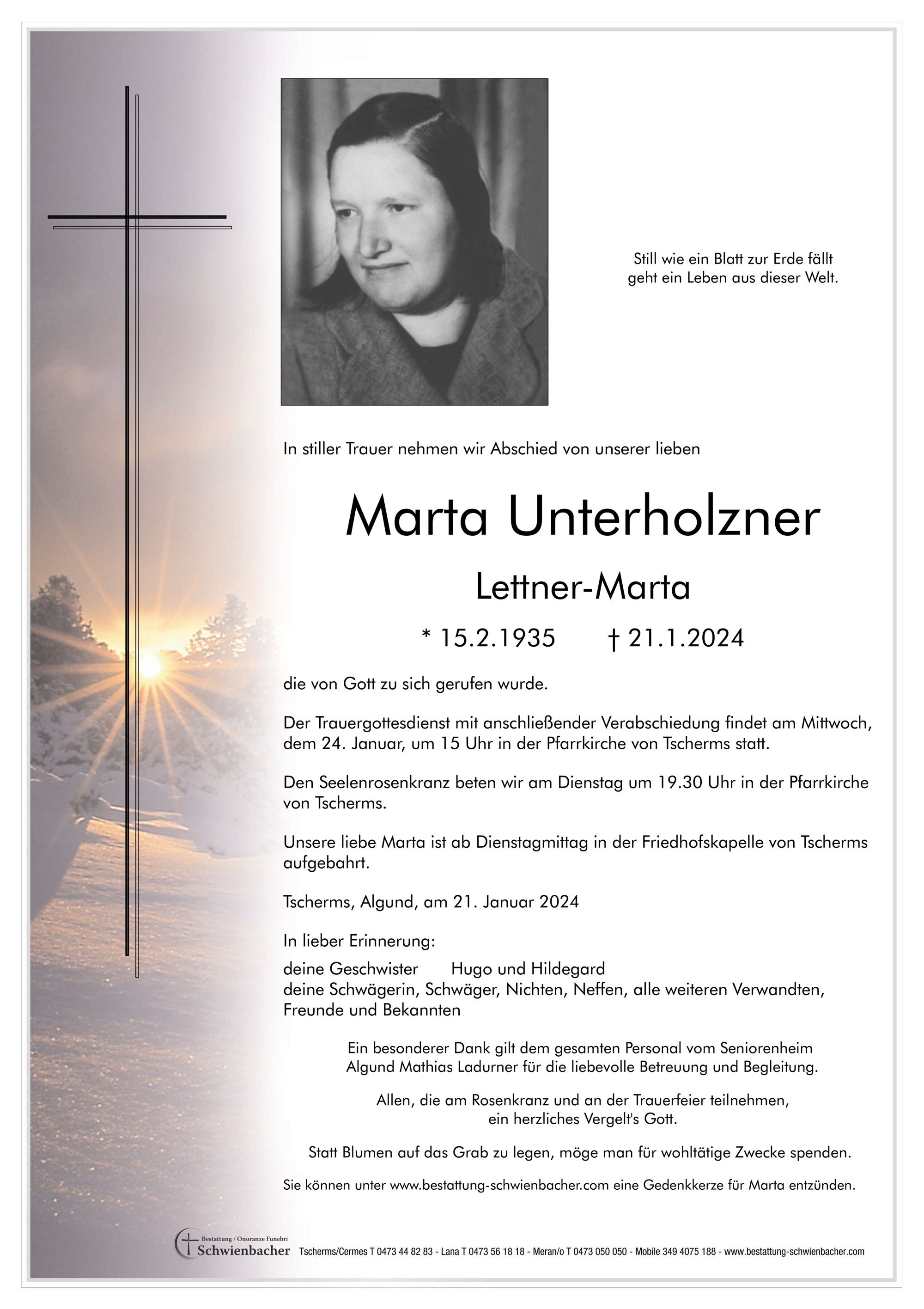 Parte: Marta Unterholzner 