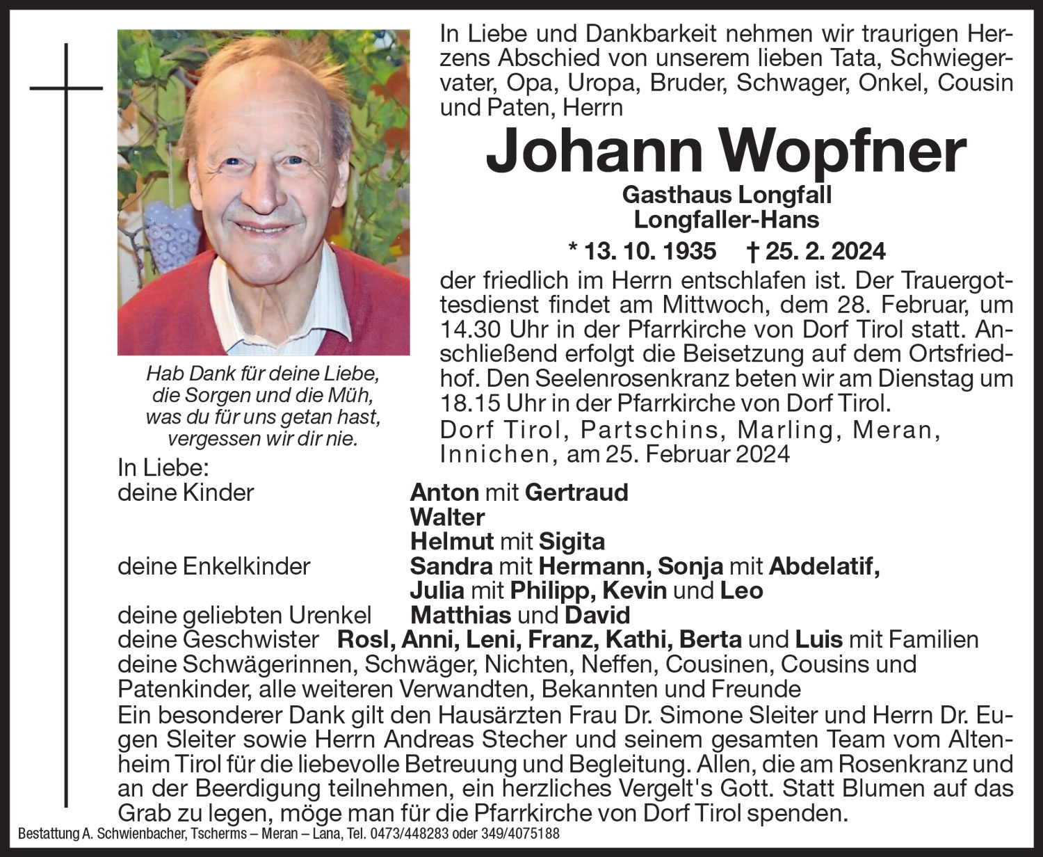 Medien: Johann Wopfner