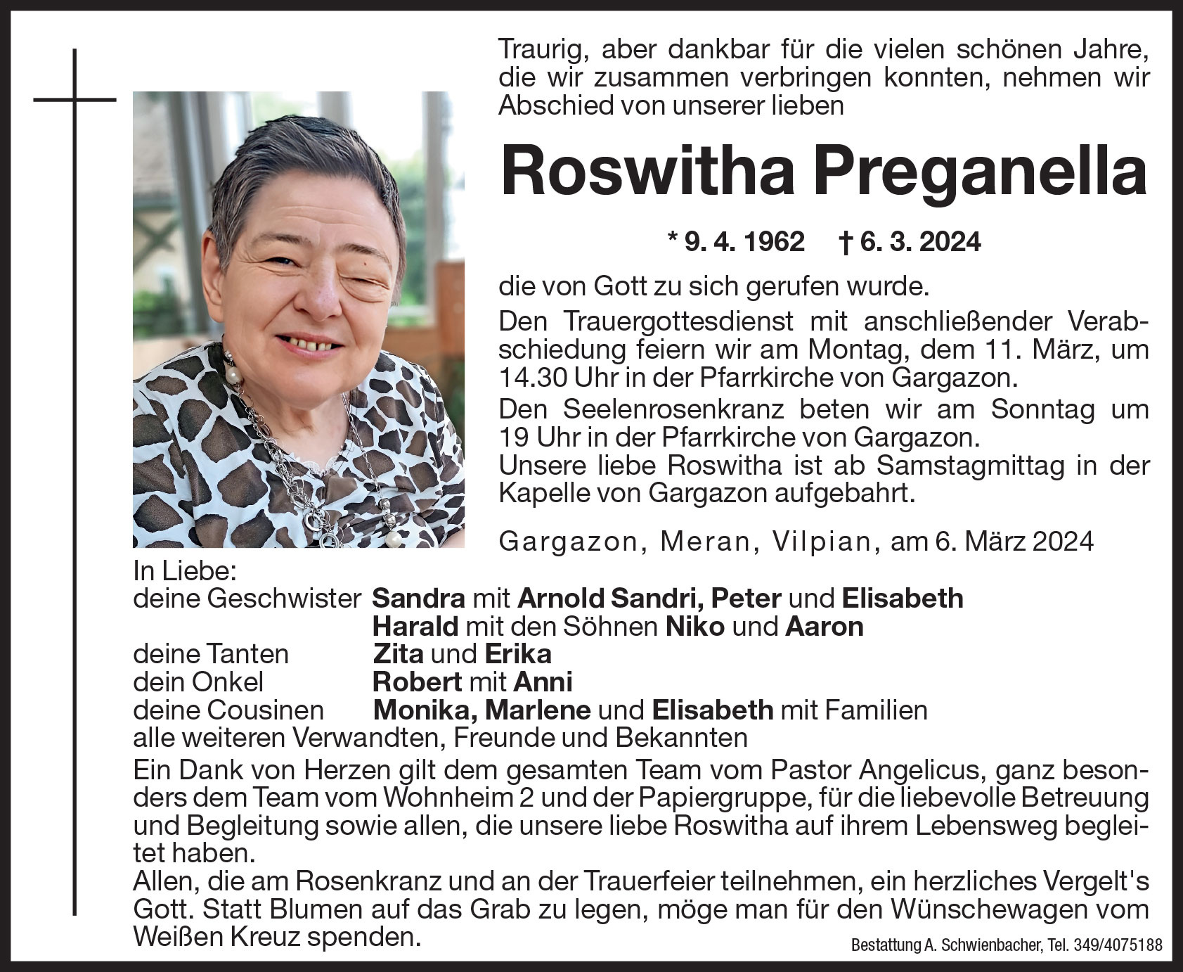 Medien: Roswitha Preganella