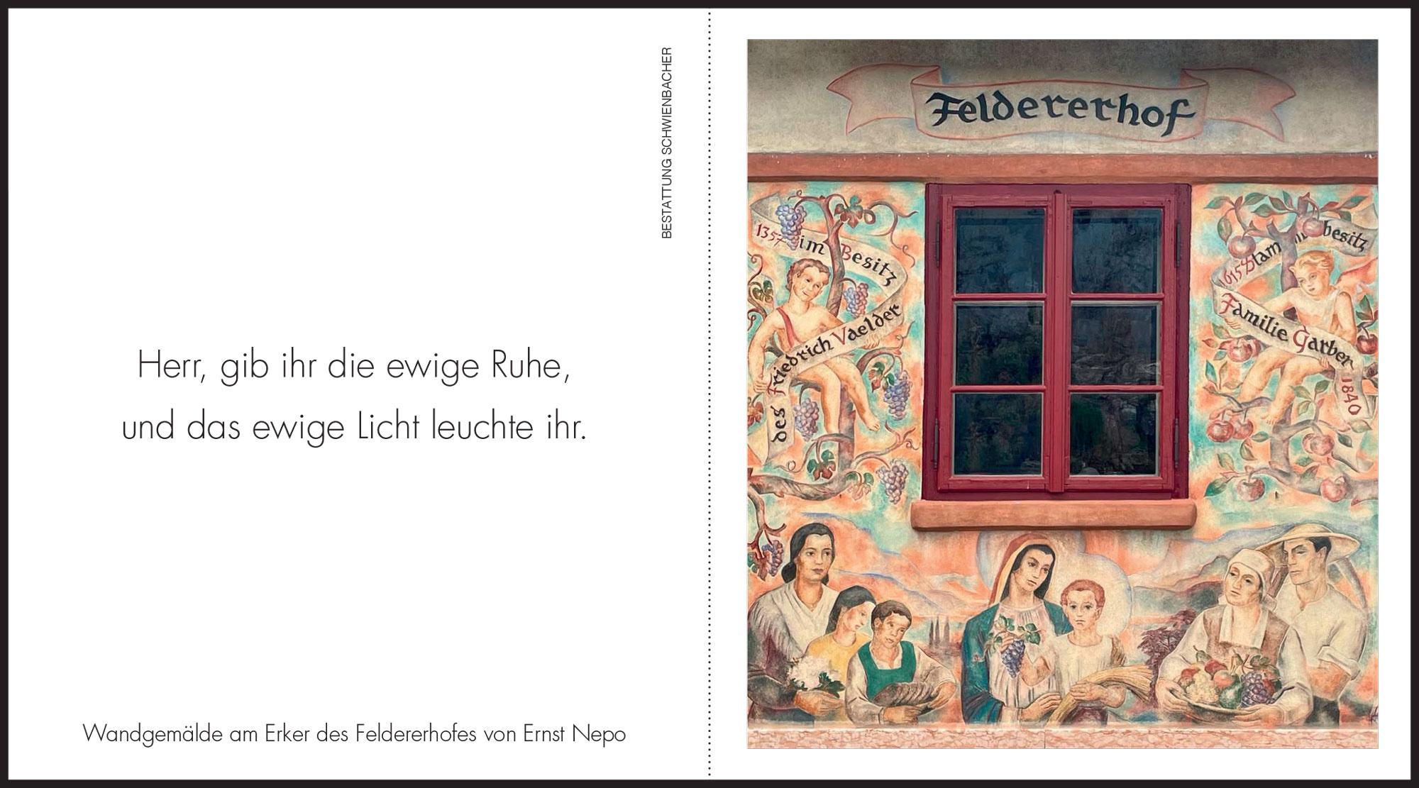 Sterbebild: Zita Wwe. Garber geb. Hintner