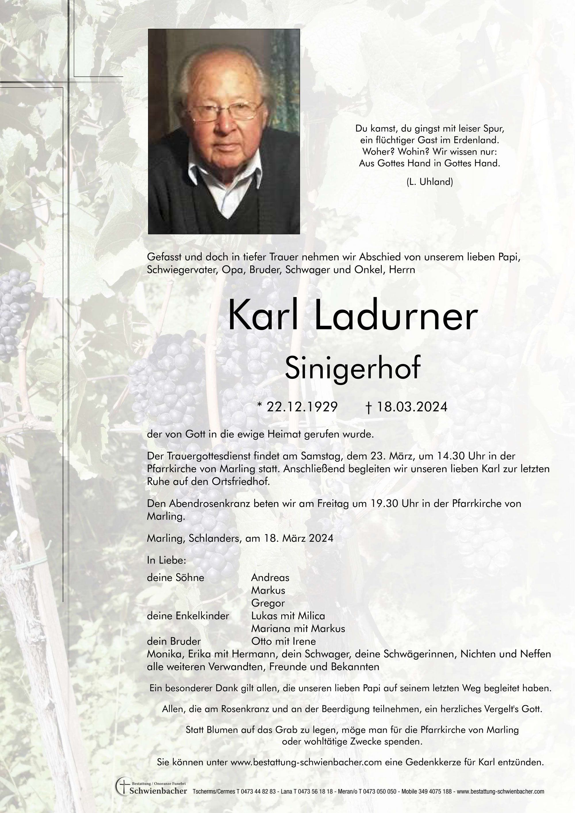 Parte: Karl Ladurner 