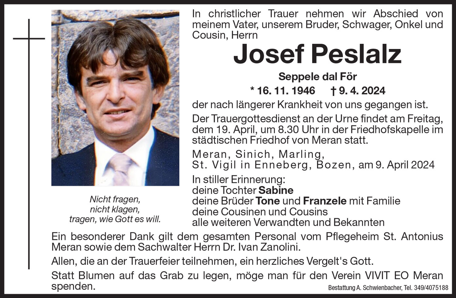 Medien: Josef Peslalz