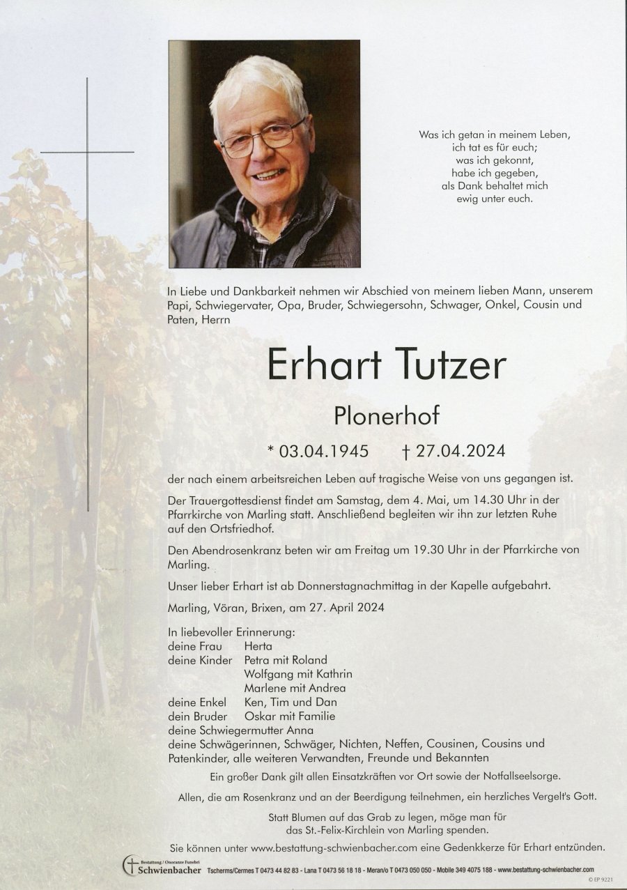 Parte: Erhart Tutzer
