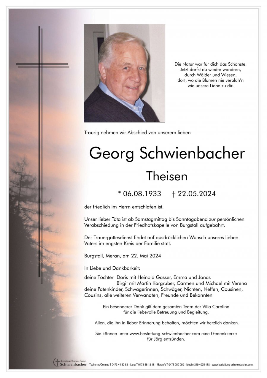 Parte: Georg Josef Schwienbacher