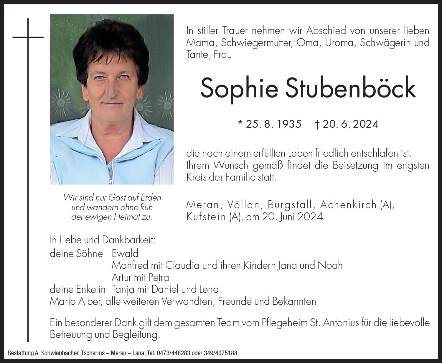 Medien: Sophie Stubenböck