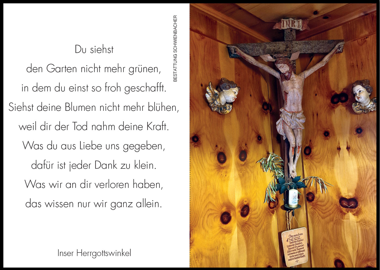 Sterbebild: Anna Wwe. Pichler geb. Fasolt