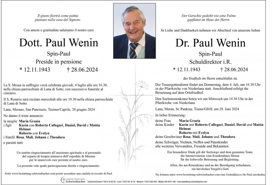 Parte: Dr. Paul Wenin