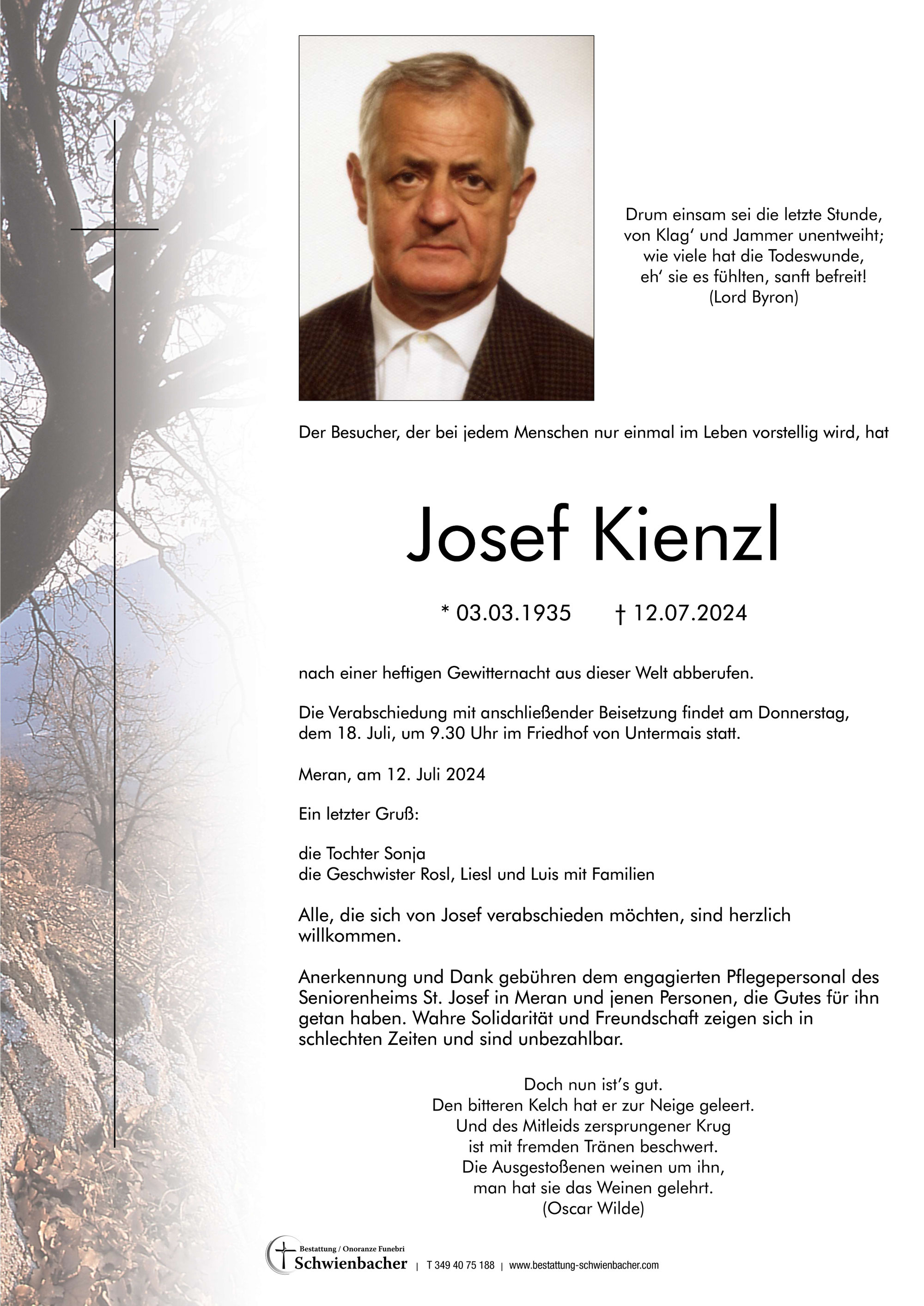 Parte: Josef Kienzl 