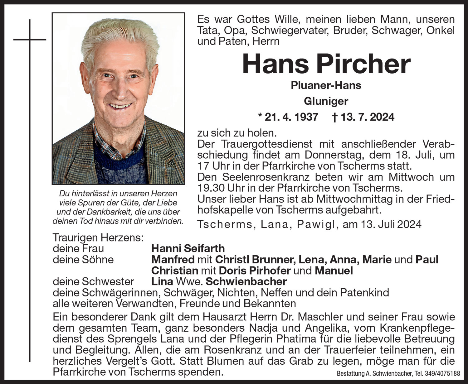 Medien: Hans Pircher