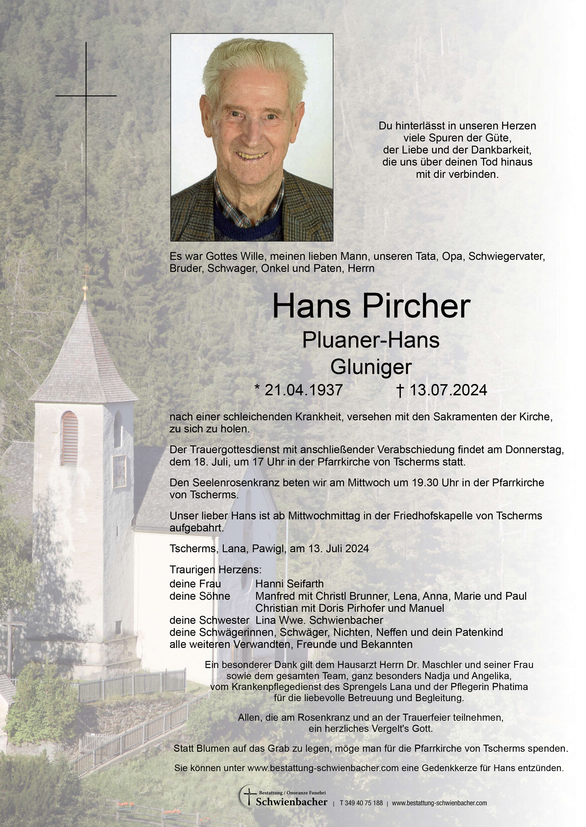 Parte: Hans Pircher 