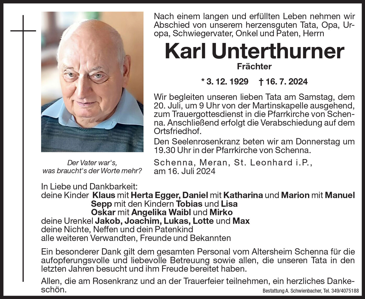 Medien: Karl Unterthurner