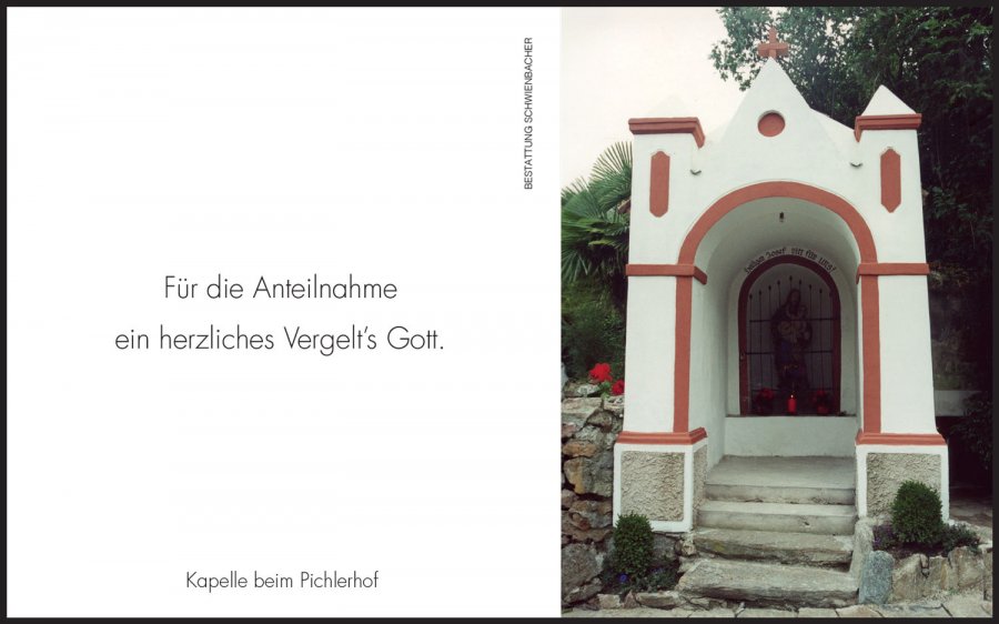 Sterbebild: Franz Gamper