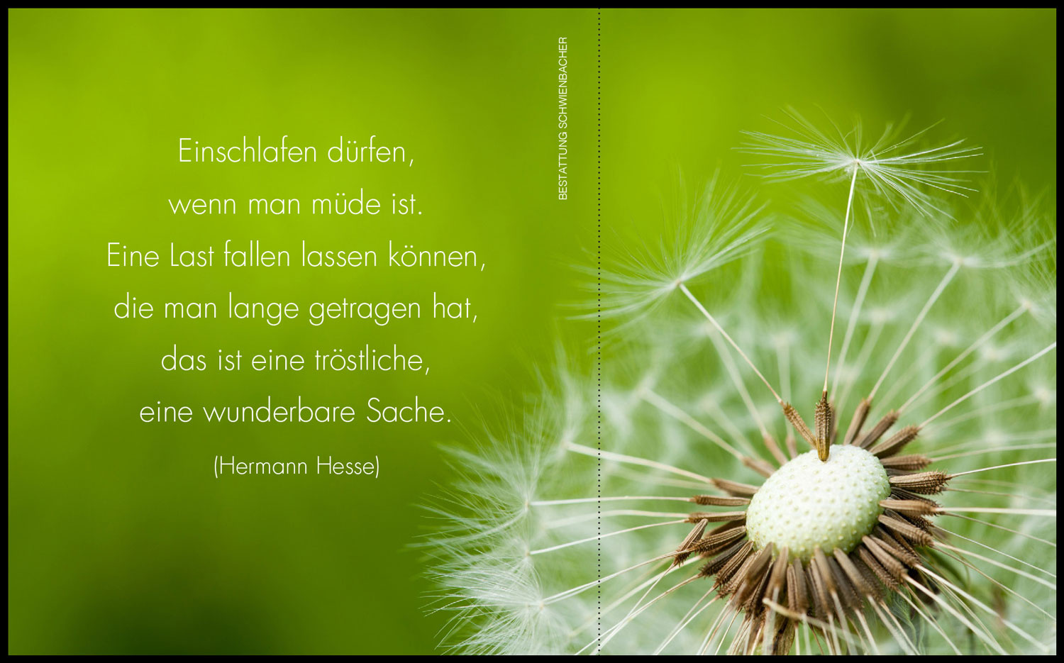 Sterbebild: Valentin Schwarz