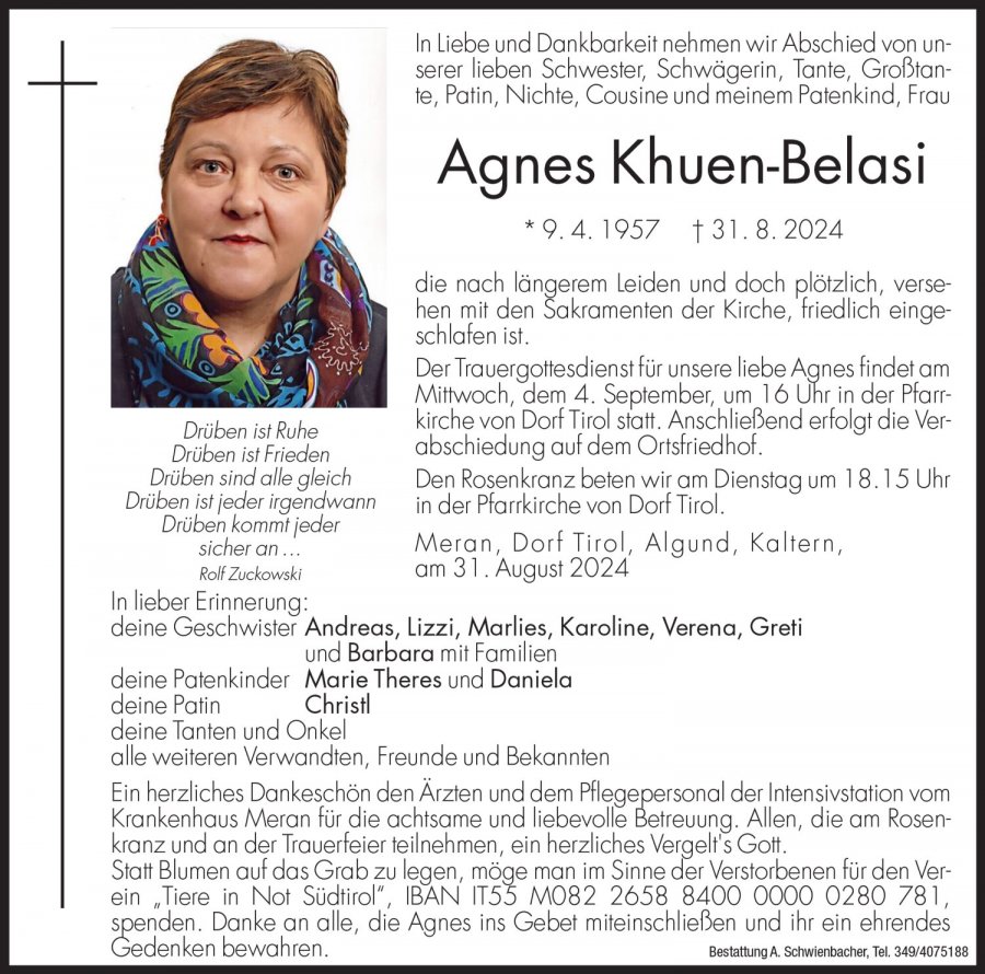 Medien: Agnes Khuen-Belasi