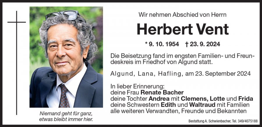 Medien: Herbert Vent