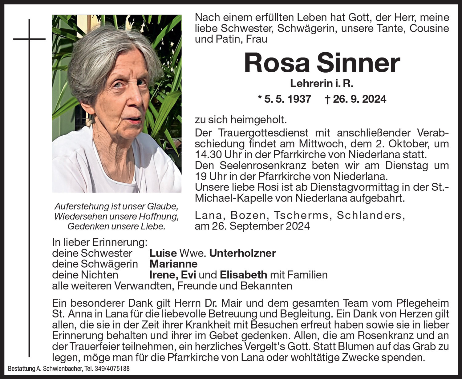 Medien: Rosa Sinner