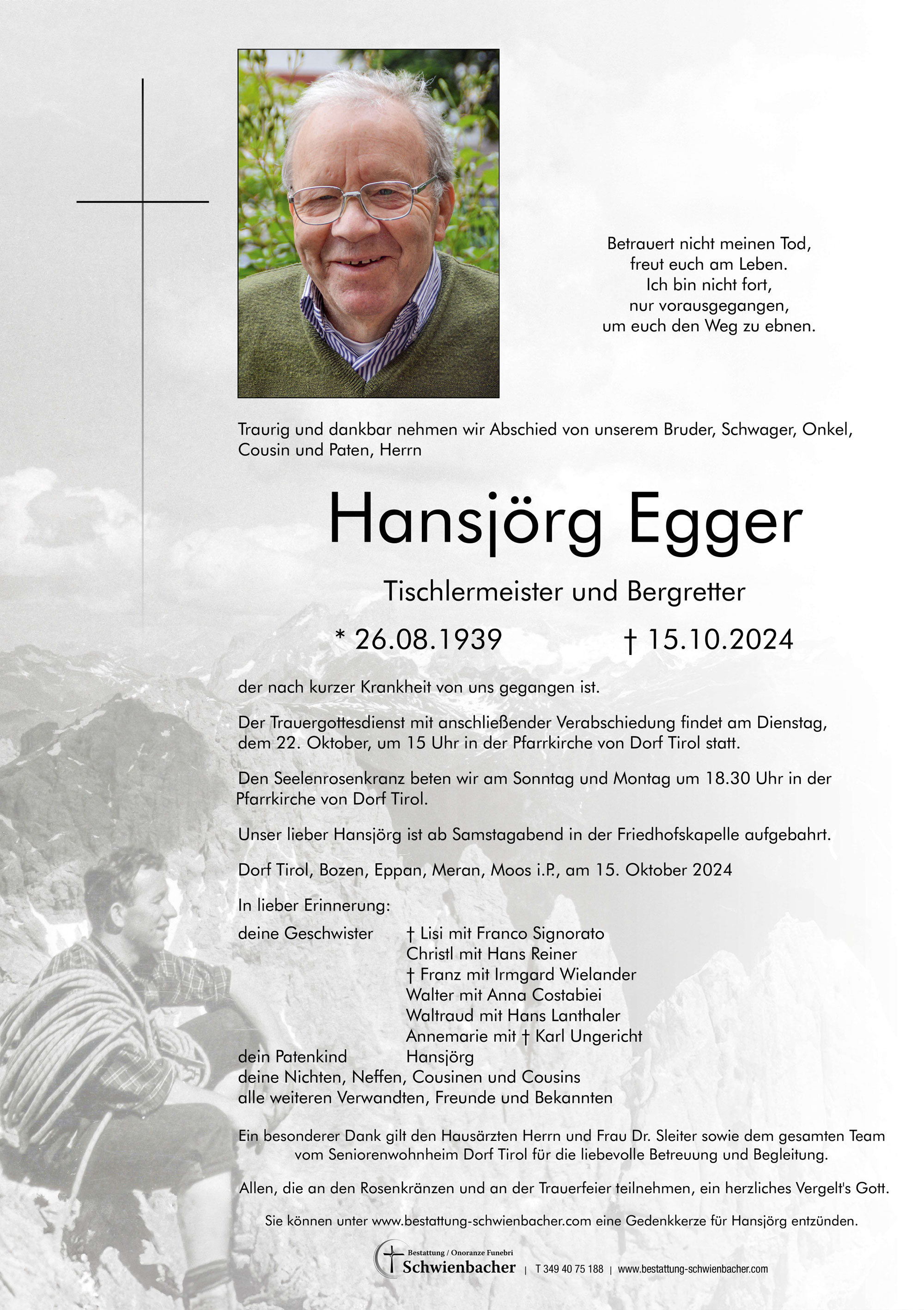 Parte: Hansjörg Egger 