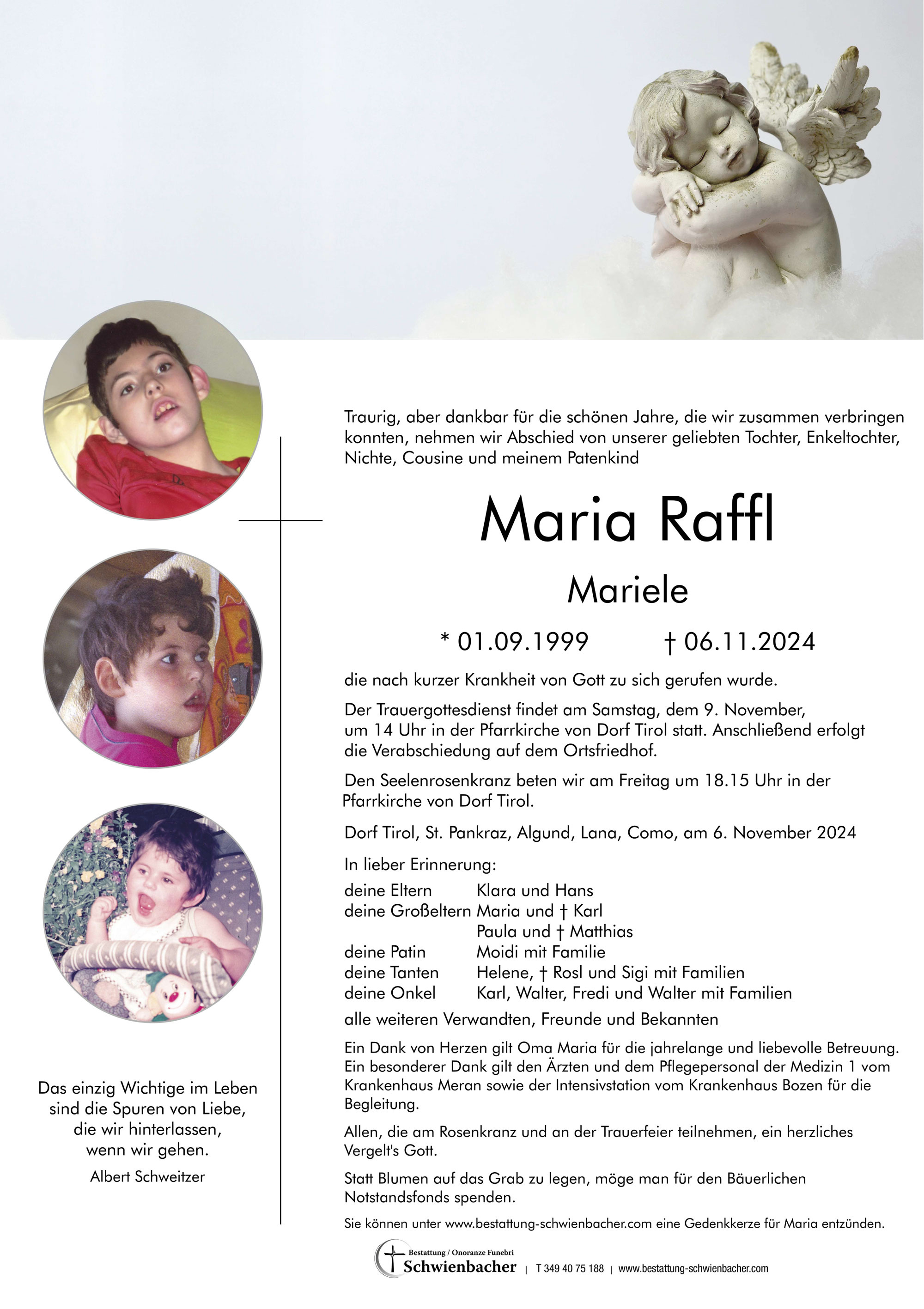 Parte: Maria Raffl 