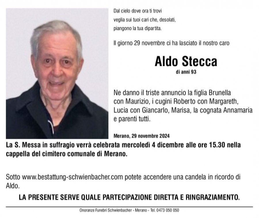Medien: Aldo Stecca