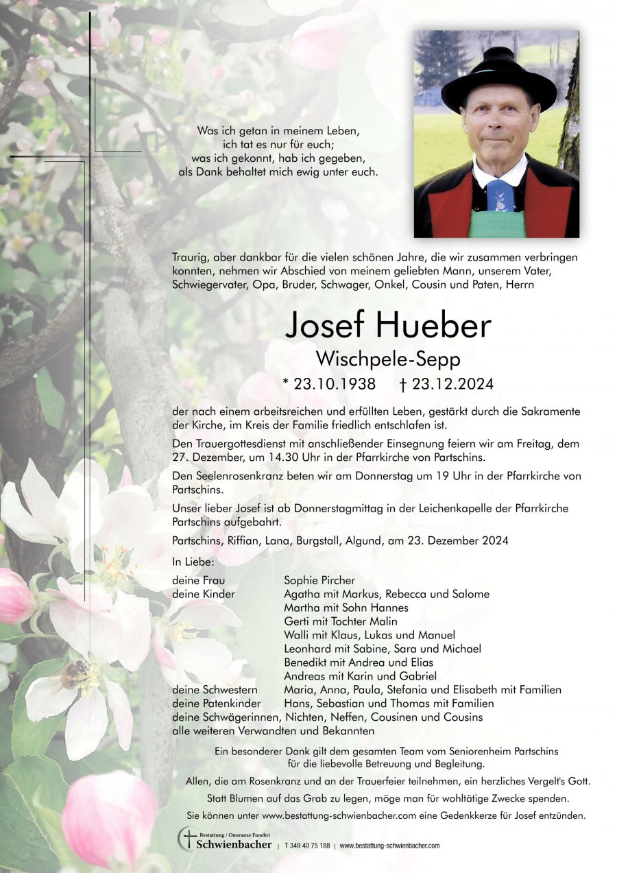Parte: Josef Hueber