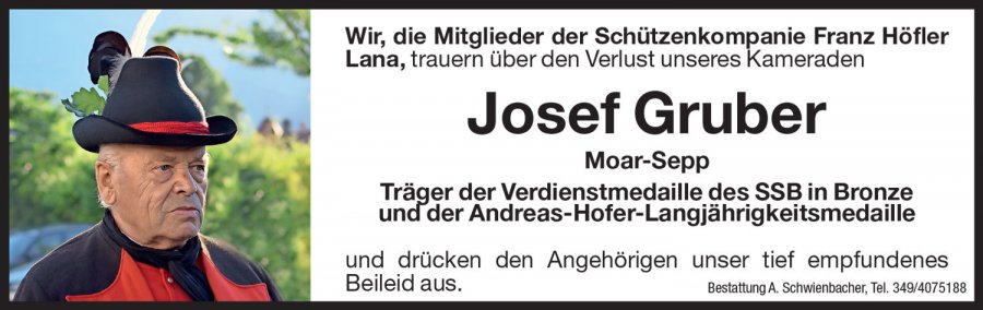 Medien: Josef Gruber