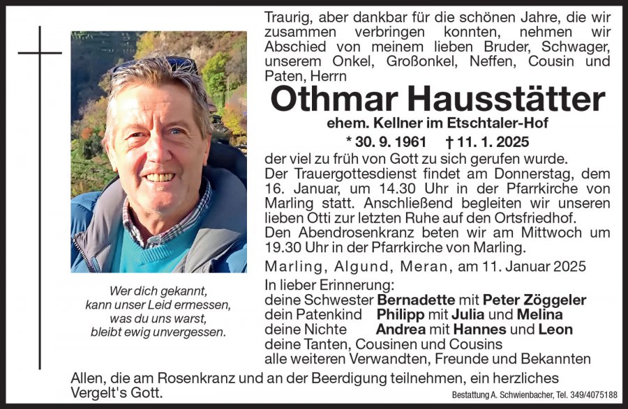 Medien: Othmar Hausstätter