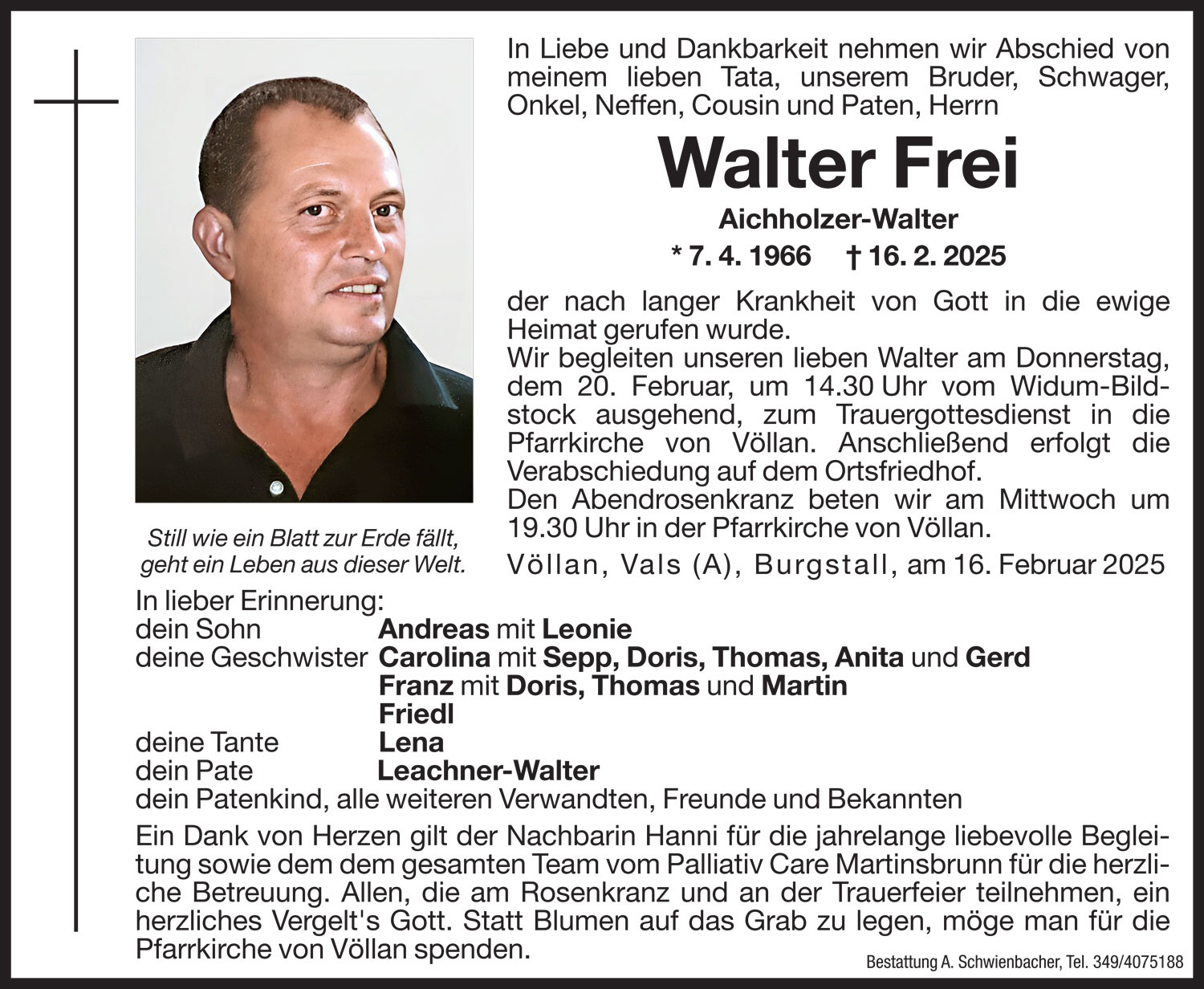 Medien: Walter Frei