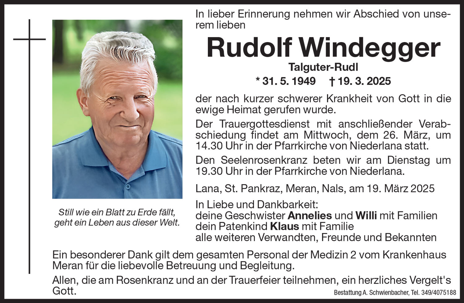 Medien: Rudolf Windegger