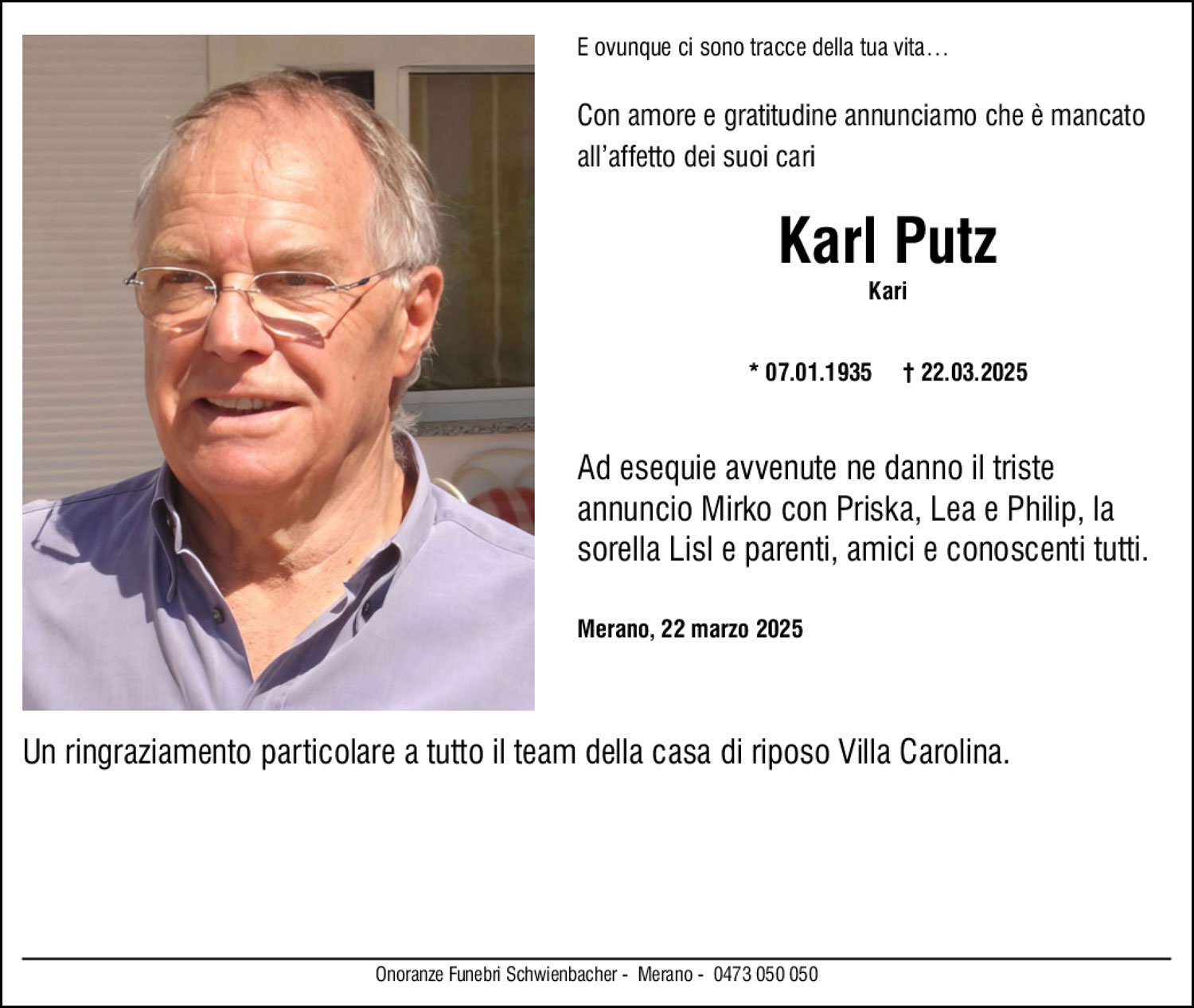 Medien: Karl Putz