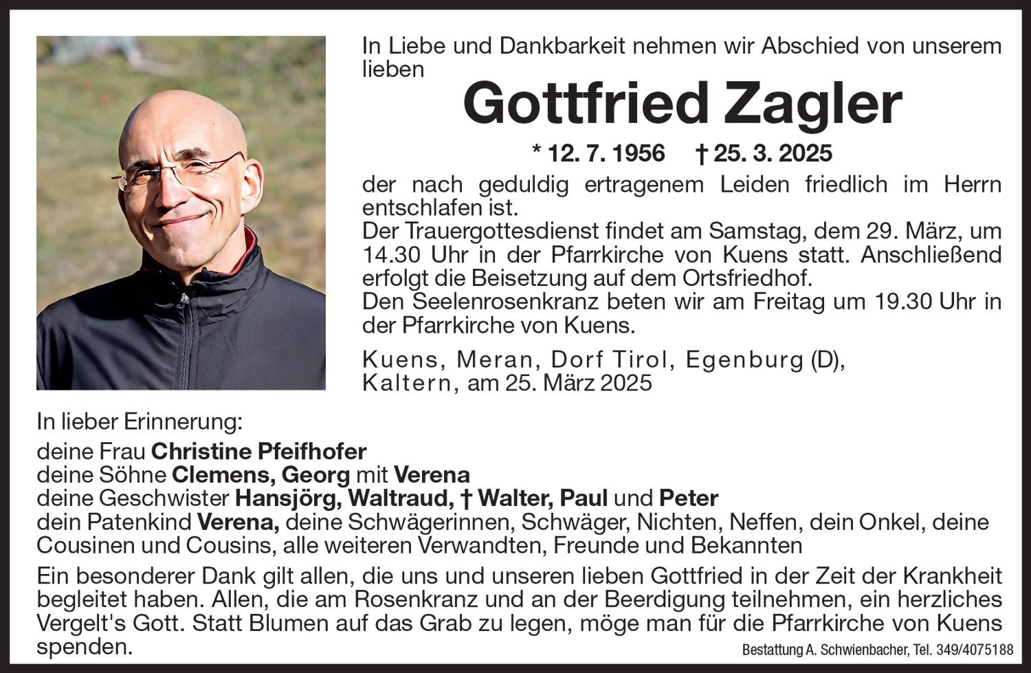 Medien: Gottfried Zagler