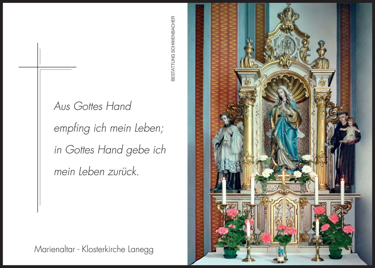 Sterbebild: Sr. Cölestina, Kreszenz Innerhofer OT