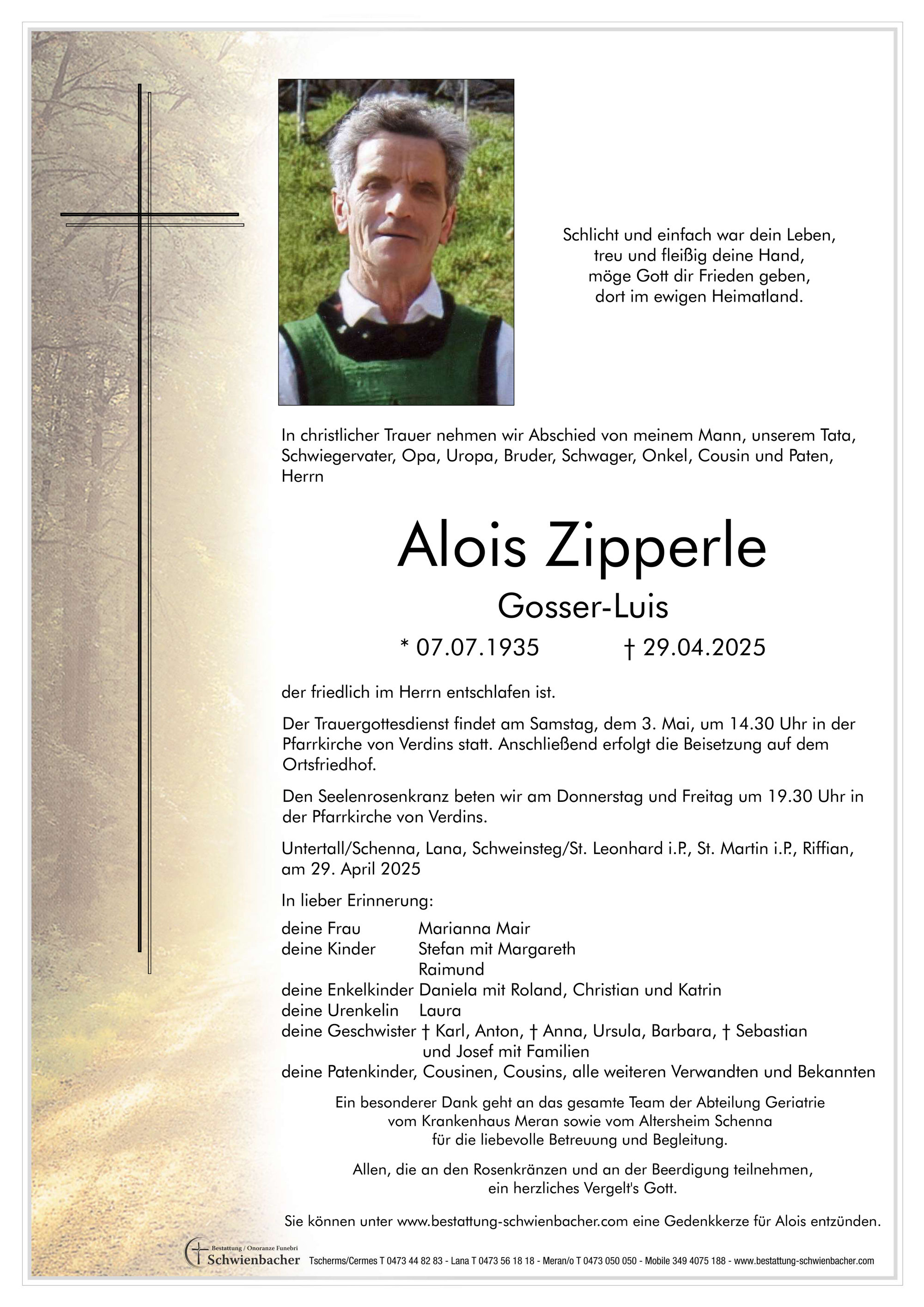 Parte: Alois Zipperle 