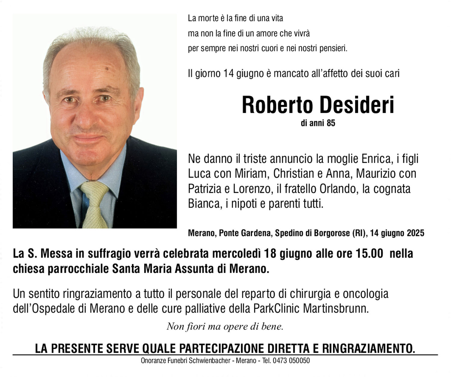 Medien: Roberto Desideri