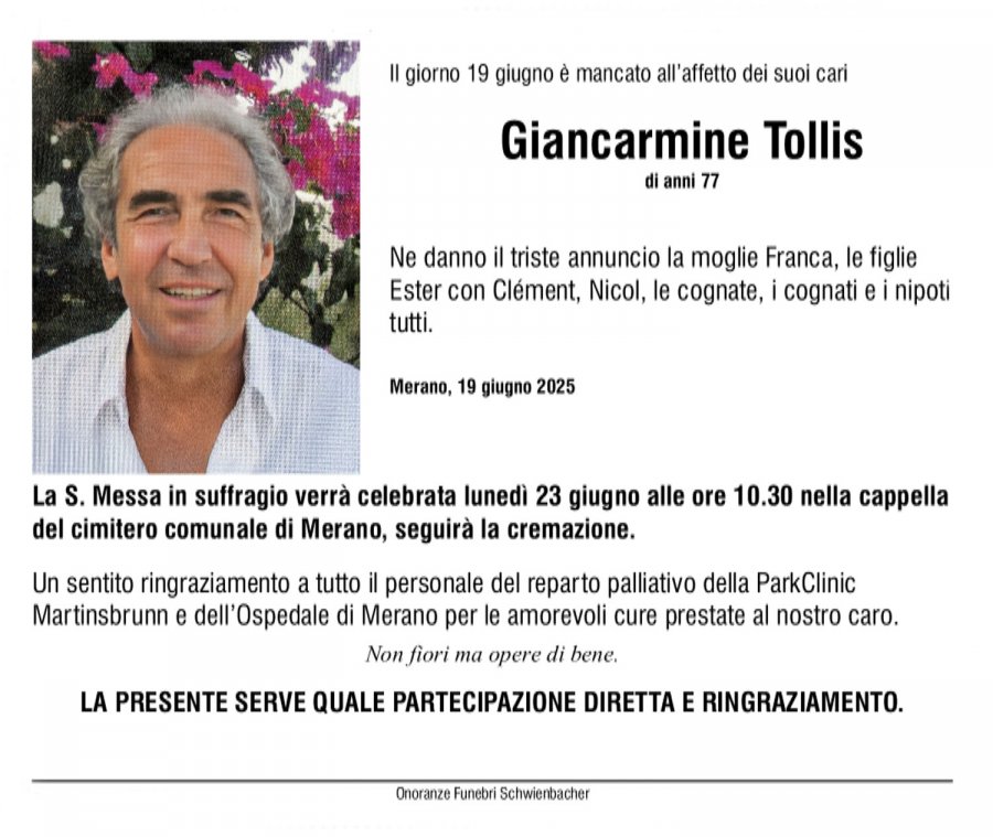 Medien: Giancarmine Tollis