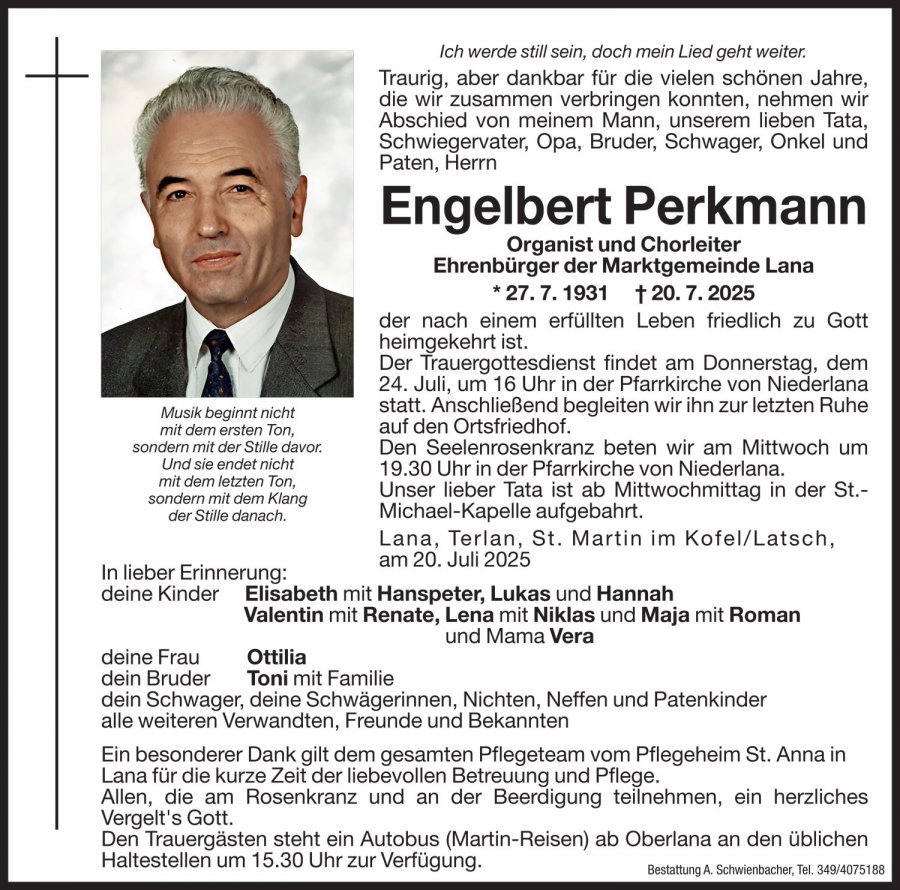 Medien: Engelbert Perkmann