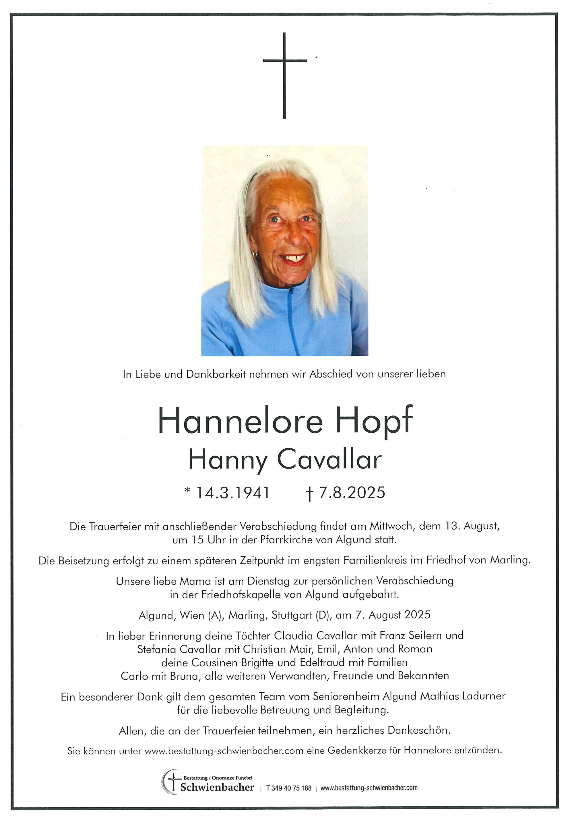 Parte: Hannelore Hopf 