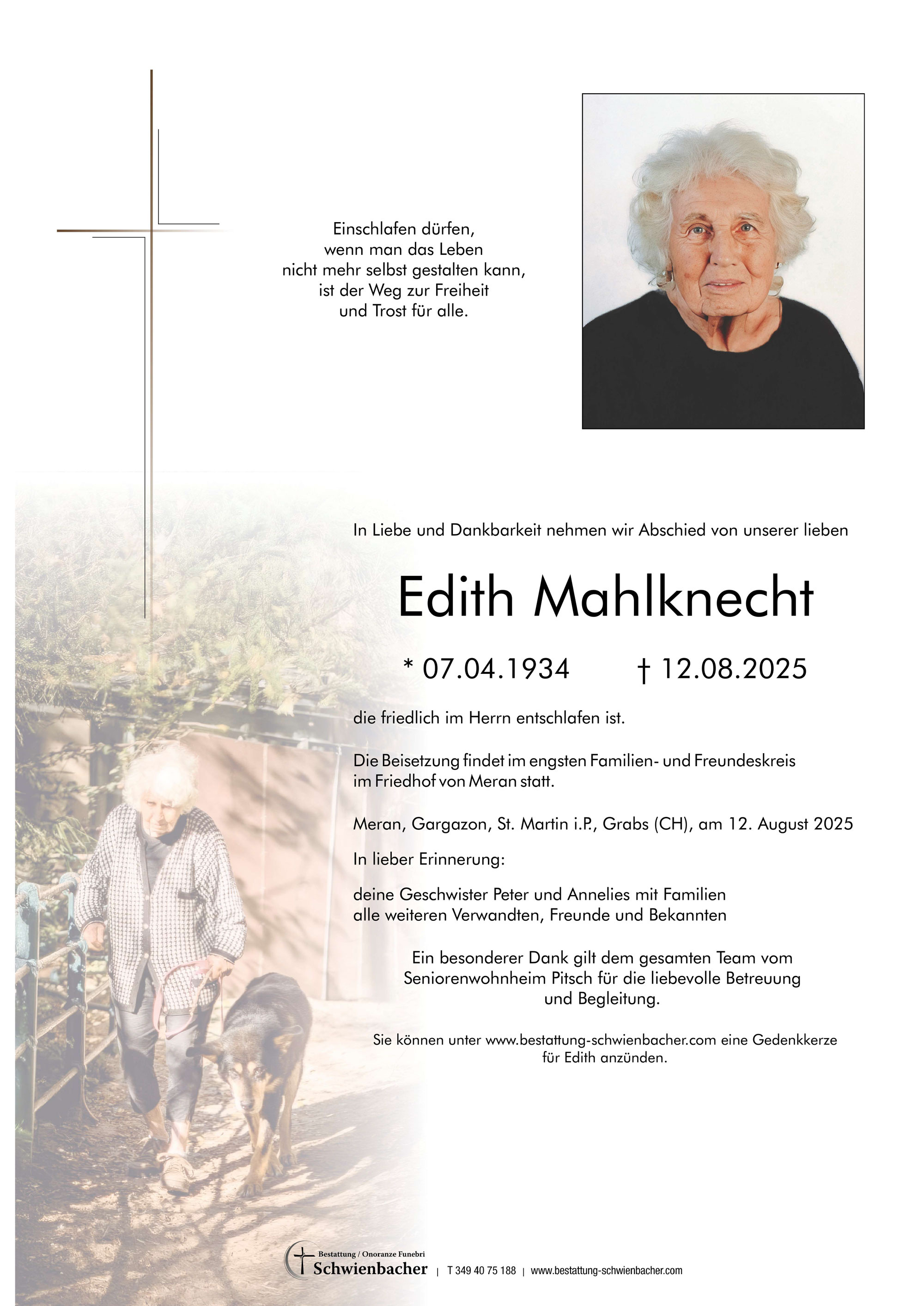 Parte: Edith Mahlknecht 