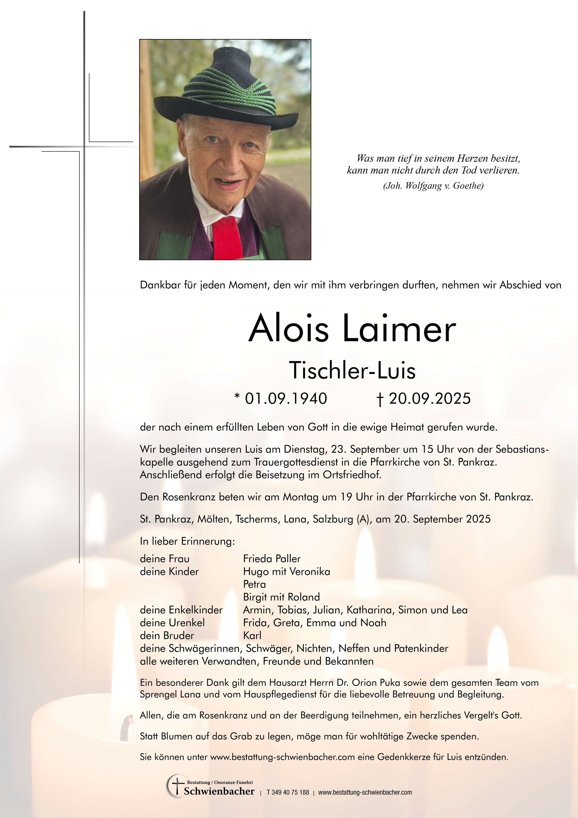 Parte: Alois Laimer 