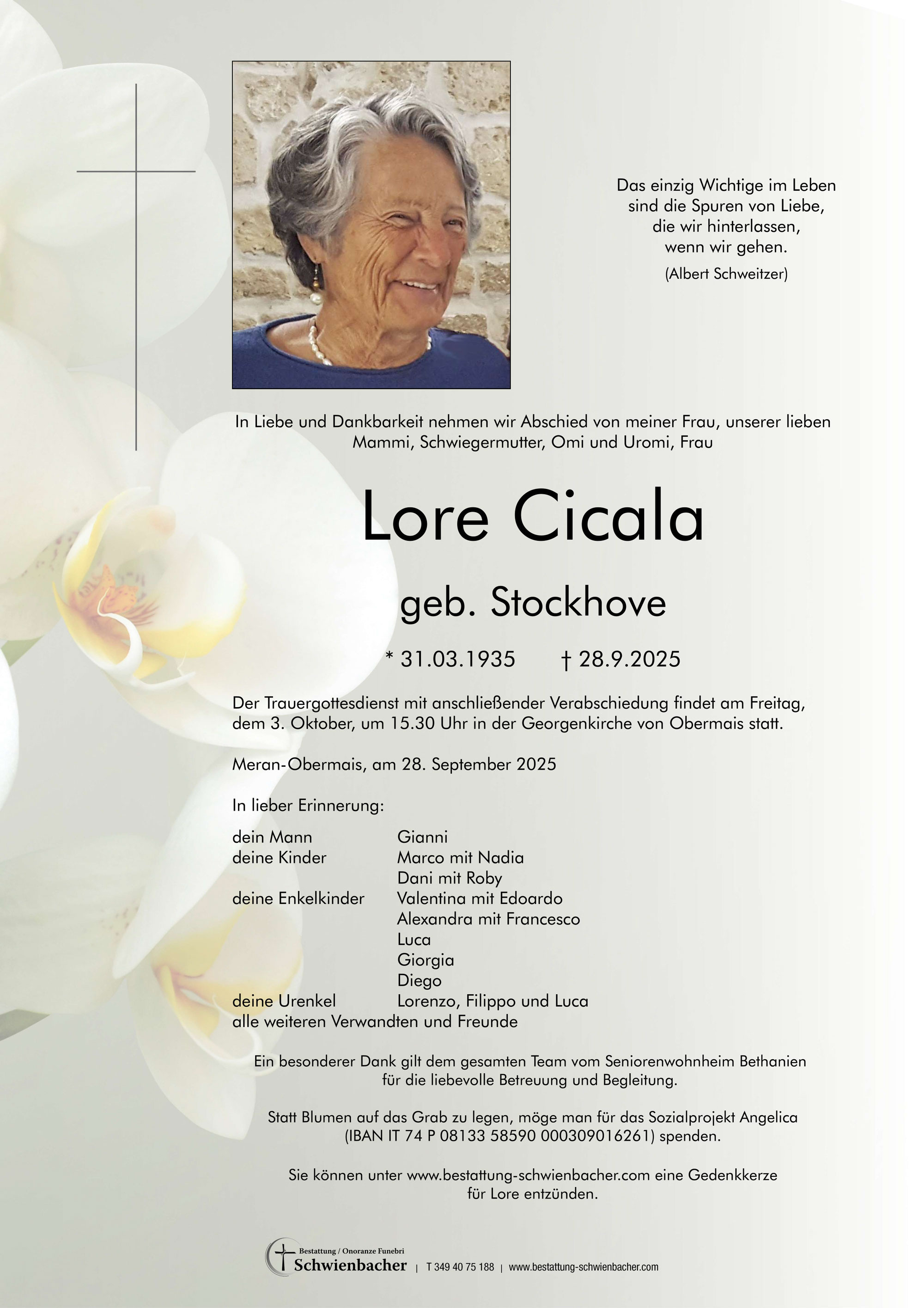 Parte: Lore Cicala geb. Stockhove 