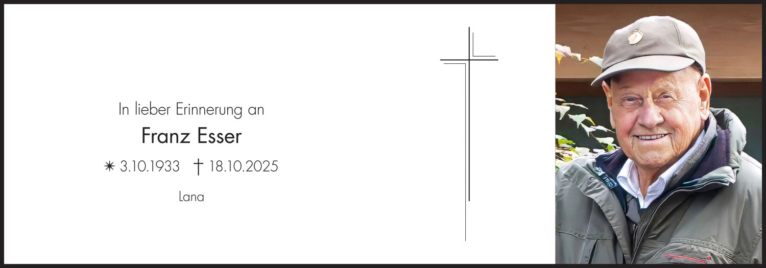 Sterbebild: Franz Esser