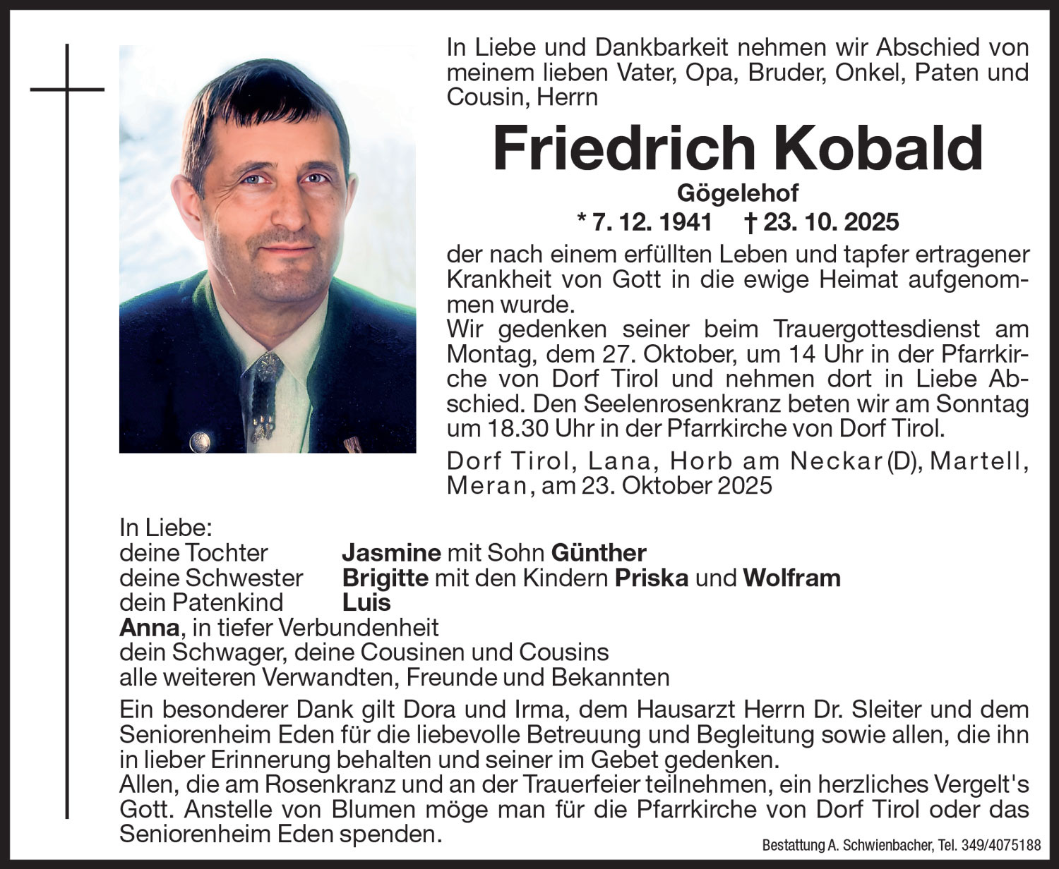 Medien: Friedrich Kobald